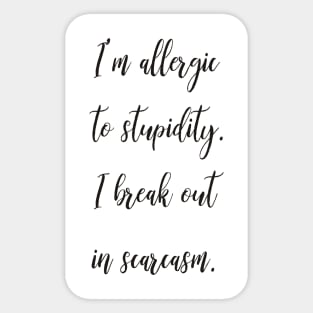 I'm allergic Sticker